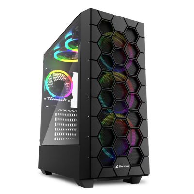 ATX 2XU3,1XUSB-C,TEMP GLASS, 6X120 ARGB,ARGB ,MESH